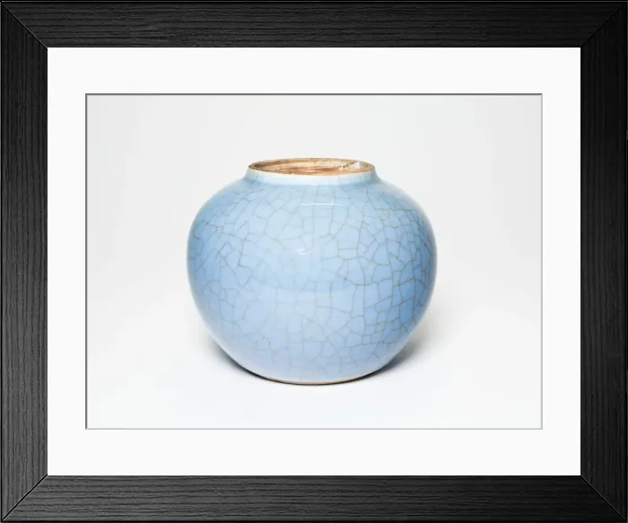 Framed Print : Globular Jar, Qing dynasty (1644-1911), Kangxi period (1662-1722). Creator: Unknown Framed Print : Globular Jar, Qing dynasty (1644-1911), Kangxi period (1662-1722). Creator: Unknown