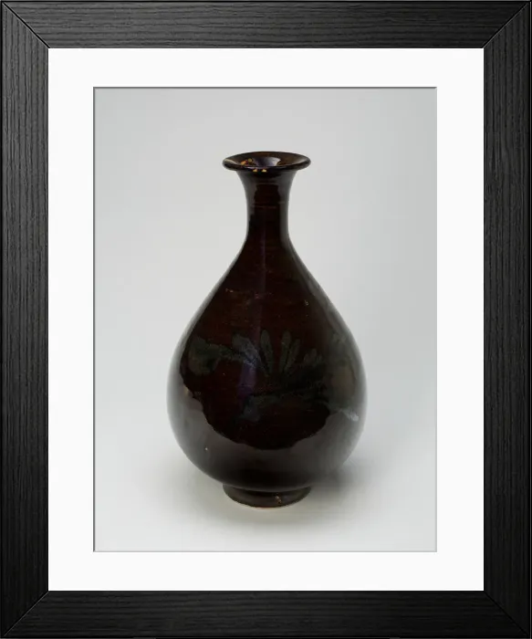 Framed Print : Pear-Shaped Bottle, Yuan dynasty (1279-1368), late 13th / early 14th century. Creator: Unknown Framed Print : Pear-Shaped Bottle, Yuan dynasty (1279-1368), late 13th / early 14th century. Creator: Unknown