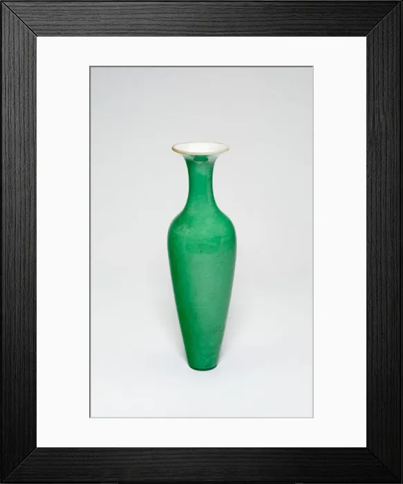 Framed Print : Amphora-Shaped Vase (Liuyeping), Qing dynasty (1644-1911), Kangxi reign mark (1662-1722) Framed Print : Amphora-Shaped Vase (Liuyeping), Qing dynasty (1644-1911), Kangxi reign mark (1662-1722)