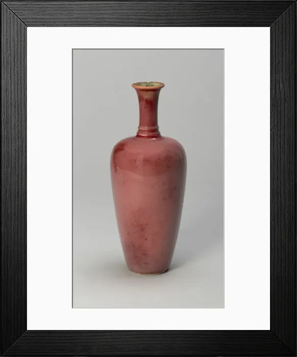 Framed Print : Three-String Bottle Vase, Qing dynasty (1644-1911), Kangxi reign mark and period Framed Print : Three-String Bottle Vase, Qing dynasty (1644-1911), Kangxi reign mark and period