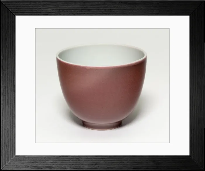 Framed Print : Cup, Qing dynasty (1644-1911), Yongzheng reign mark and period (1723-1735) Framed Print : Cup, Qing dynasty (1644-1911), Yongzheng reign mark and period (1723-1735)