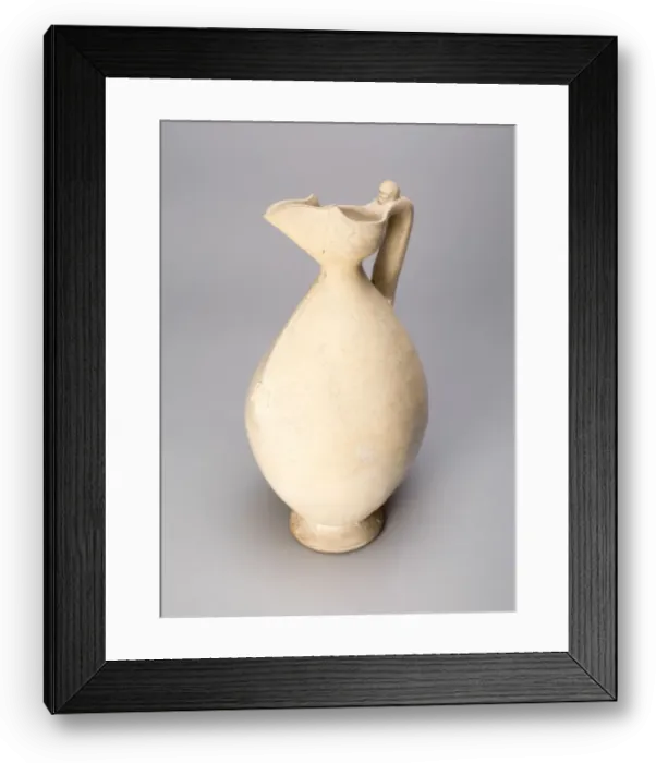 Framed Print : Ovoid Ewer with Flaring, Beak Shaped Spout, and Handle with Human Head, Tang dynasty Framed Print : Ovoid Ewer with Flaring, Beak Shaped Spout, and Handle with Human Head, Tang dynasty