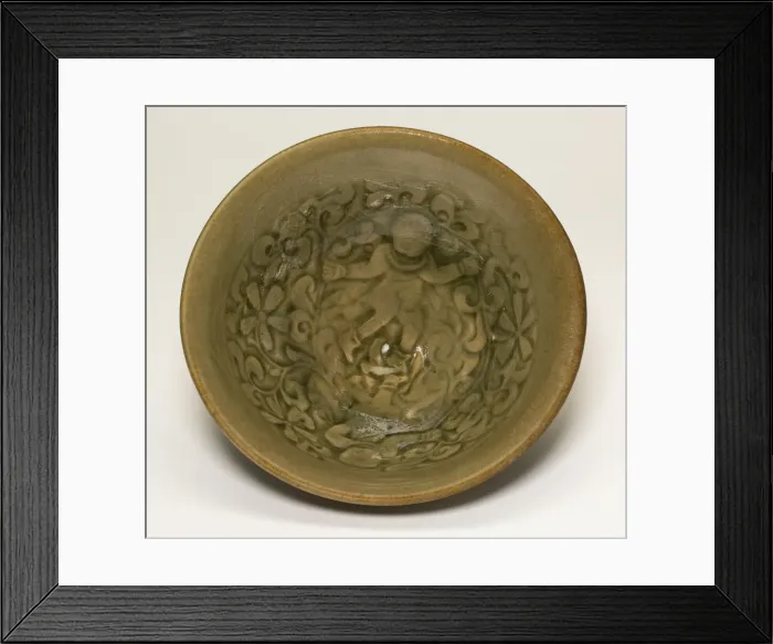 Framed Print : Cup with Children among Scrolling Vines, Jin dynasty (1115-1234), 12th / 13th century Framed Print : Cup with Children among Scrolling Vines, Jin dynasty (1115-1234), 12th / 13th century
