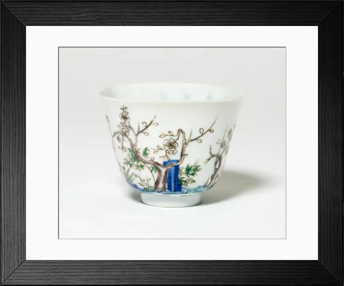 Framed Print : Cup with Plum Blossoms, Qing dynasty (1644-1911), Kangxi reign mark and period (1662-1722) Framed Print : Cup with Plum Blossoms, Qing dynasty (1644-1911), Kangxi reign mark and period (1662-1722)