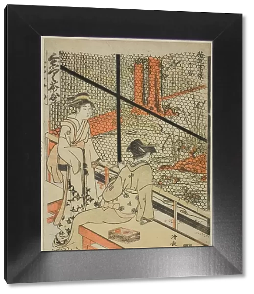 Shitaya, from the series 'Ten Scenes of Teahouses (Chamise jikkei)', c. 1783  /  84