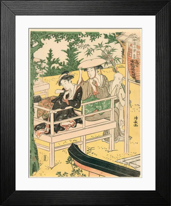 Framed Print : Takata, from the series Ten Summer Scenes in Edo (Edo natsu jikkei), c. 1787 Framed Print : Takata, from the series Ten Summer Scenes in Edo (Edo natsu jikkei), c. 1787