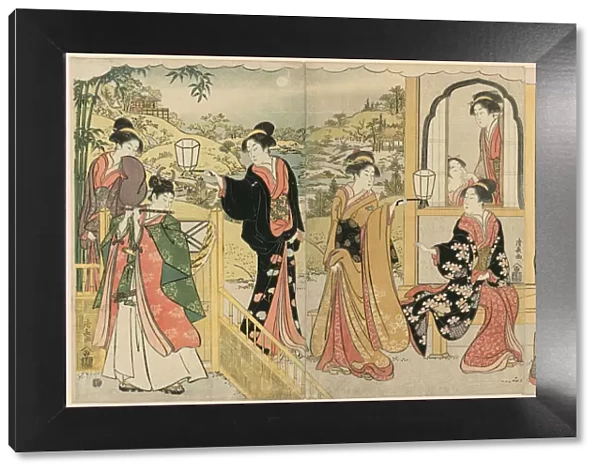 A Modern Version of Ushiwakamaru Serenading Princess Joruri, c. 1785