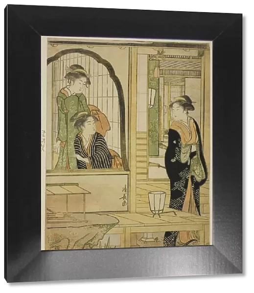 Parody of Princess Joruri and Ushiwakamaru, c. 1788. Creator: Torii Kiyonaga