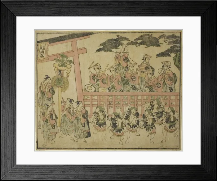 Framed Print : The Soga Festival, c. 1768. Creator: Torii Kiyomitsu Framed Print : The Soga Festival, c. 1768. Creator: Torii Kiyomitsu