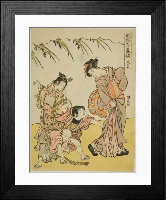 Framed Print : The Fifth Month (Satsuki), from the series Fashionable Twelve Seasons Framed Print : The Fifth Month (Satsuki), from the series Fashionable Twelve Seasons