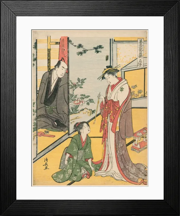 Framed Print : Scene at the Daifukuya (Daifukuya no dan), from the series Framed Print : Scene at the Daifukuya (Daifukuya no dan), from the series