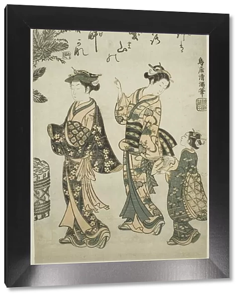 Taking a Walk on New Years Day, c. 1755. Creator: Torii Kiyomitsu