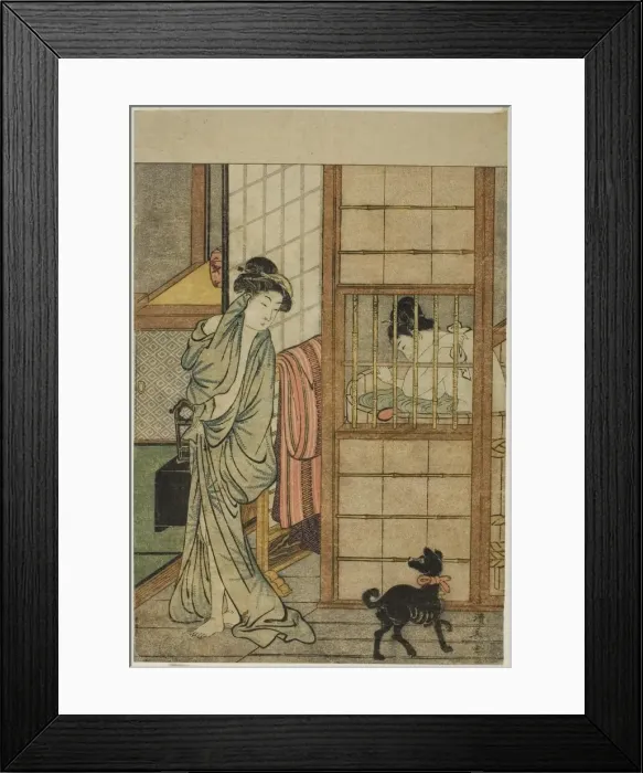 Framed Print : Woman After a Bath, from Comparison of Alluring Beauties (Irokurabe enpu sugata) Framed Print : Woman After a Bath, from Comparison of Alluring Beauties (Irokurabe enpu sugata)