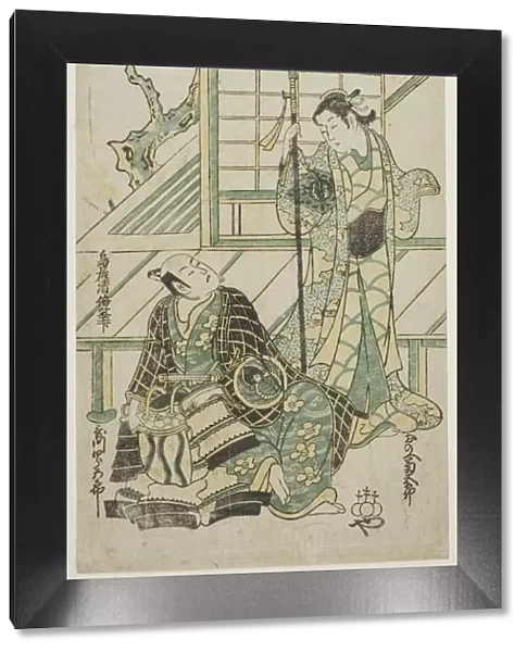 The Actors Onoe Kikugoro I and Utagawa Shirogoro, c. 1747. Creator: Torii Kiyomasu