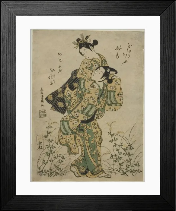 Framed Print : The Elopement, c. 1750. Creator: Torii Kiyohiro Framed Print : The Elopement, c. 1750. Creator: Torii Kiyohiro
