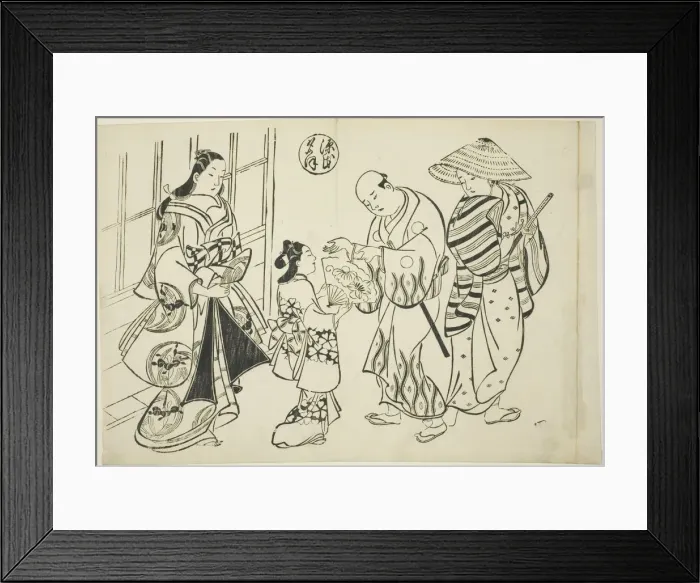 Framed Print : The Yugao Chapter from The Tale of Genji'(Genji Yugao) Framed Print : The Yugao Chapter from The Tale of Genji'(Genji Yugao)