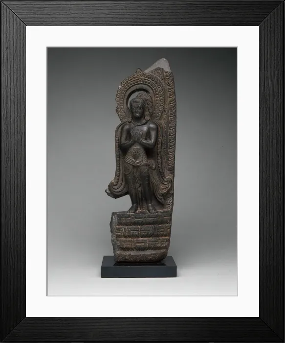 Framed Print : God Vishnus Mount, Garuda, Standing with Hands in Gesture of Adoration Framed Print : God Vishnus Mount, Garuda, Standing with Hands in Gesture of Adoration