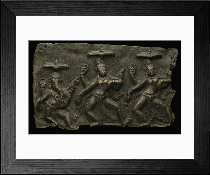 Framed Print : Fragment of Mother Goddesses (Matrika) Panel with Ganesha, 10th / 11th century Framed Print : Fragment of Mother Goddesses (Matrika) Panel with Ganesha, 10th / 11th century