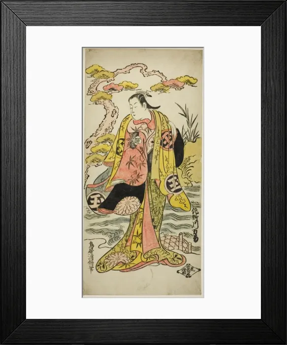 Framed Print : The Actor Sanogawa Mangiku I, c. 1731. Creator: Torii Kiyomasu Framed Print : The Actor Sanogawa Mangiku I, c. 1731. Creator: Torii Kiyomasu