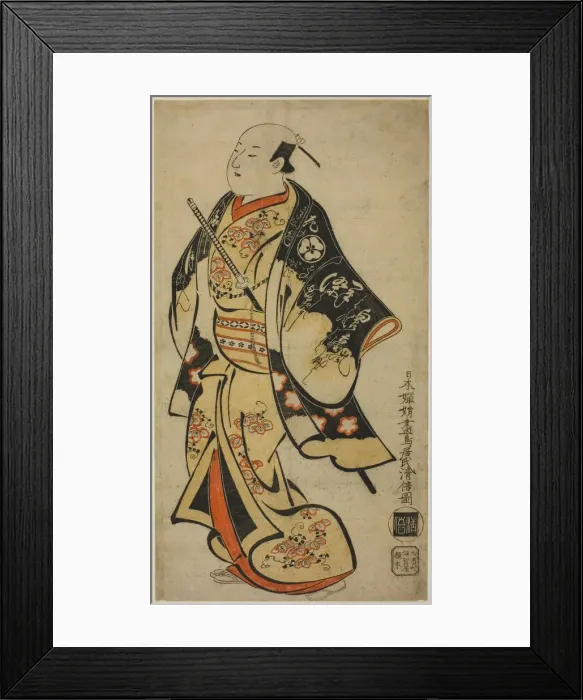 Framed Print : The Actor Uemura Kaemon (?), c. 1706. Creator: Torii Kiyomasu I Framed Print : The Actor Uemura Kaemon (?), c. 1706. Creator: Torii Kiyomasu I