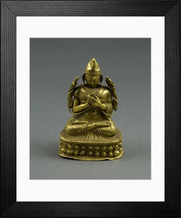 Framed Print : Portrait of Lama Tsongkhapa, 18th / 19th century. Creator: Unknown Framed Print : Portrait of Lama Tsongkhapa, 18th / 19th century. Creator: Unknown