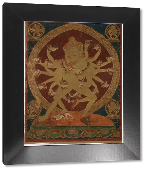 Painted Banner (Thangka) of Skull-Cup Bearing (Kapaladhara) Hevajra, c. 1604