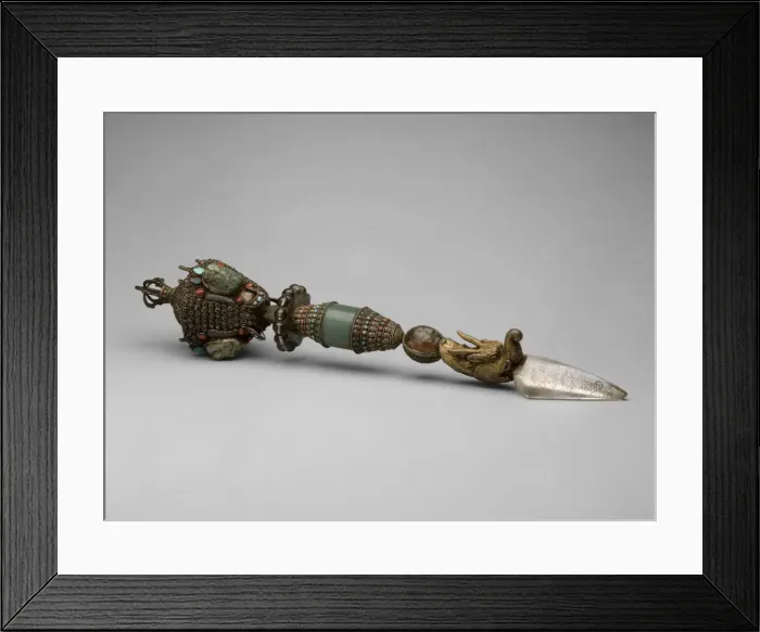 Framed Print : Ritual Peg (phurbu), 17th century. Creator: Unknown Framed Print : Ritual Peg (phurbu), 17th century. Creator: Unknown