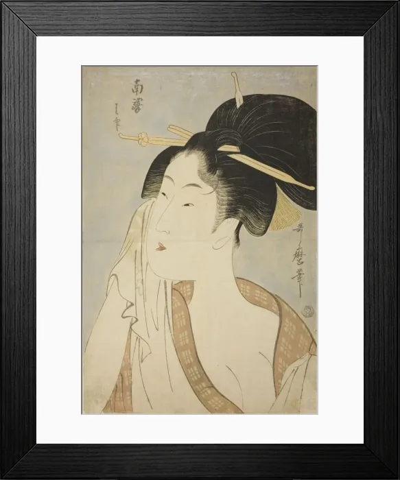 Framed Print : Ha... of the Southern Station (Nan eki ha-jirushi), Japan, c. 1795 / 96 Framed Print : Ha... of the Southern Station (Nan eki ha-jirushi), Japan, c. 1795 / 96