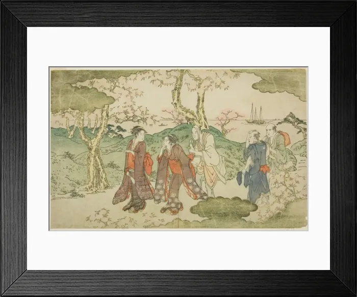 Framed Print : Mount Goten, from the illustrated book Statue of Fugen (Fugen-zo), Japan, c Framed Print : Mount Goten, from the illustrated book Statue of Fugen (Fugen-zo), Japan, c