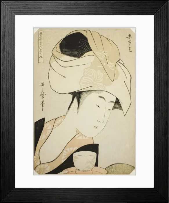 Framed Print : Atage, from the series A Selection of Eastern Beauties (Azuma bijin erami) Framed Print : Atage, from the series A Selection of Eastern Beauties (Azuma bijin erami)