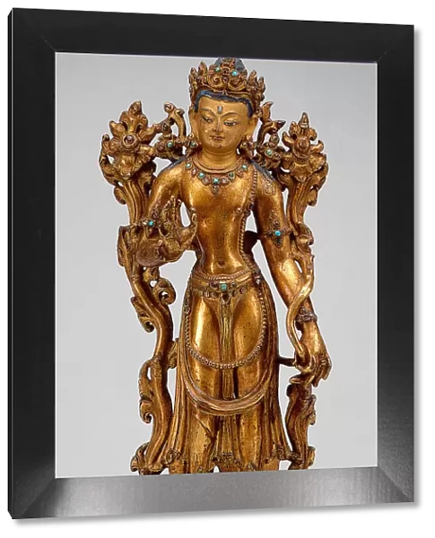 Bodhisattva Maitreya with Fear-Not Gesture (Abhayamudra), 15th century. Creator: Unknown