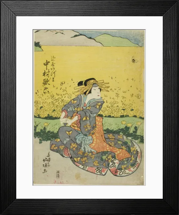 Framed Print : The Actor Nakamura Karoku I as Fujiya Azuma, 1827. Creator: Shunshosai Hokucho Framed Print : The Actor Nakamura Karoku I as Fujiya Azuma, 1827. Creator: Shunshosai Hokucho