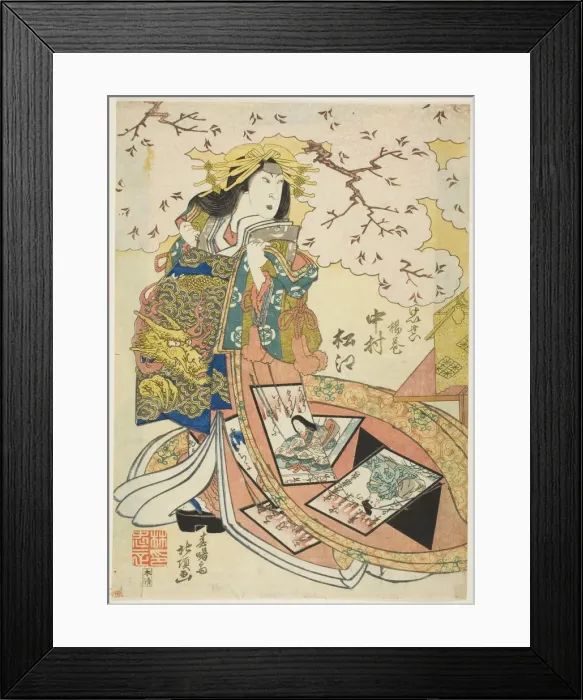 Framed Print : The Actor Nakamura Matsue III as Keisei Agemaki, early 19th century Framed Print : The Actor Nakamura Matsue III as Keisei Agemaki, early 19th century