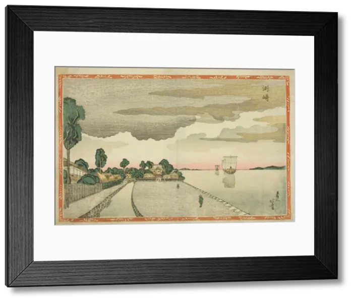 Framed Print : Susaki, from the series New Perspective Pictures (Shin uki-e), c. 1810s Framed Print : Susaki, from the series New Perspective Pictures (Shin uki-e), c. 1810s