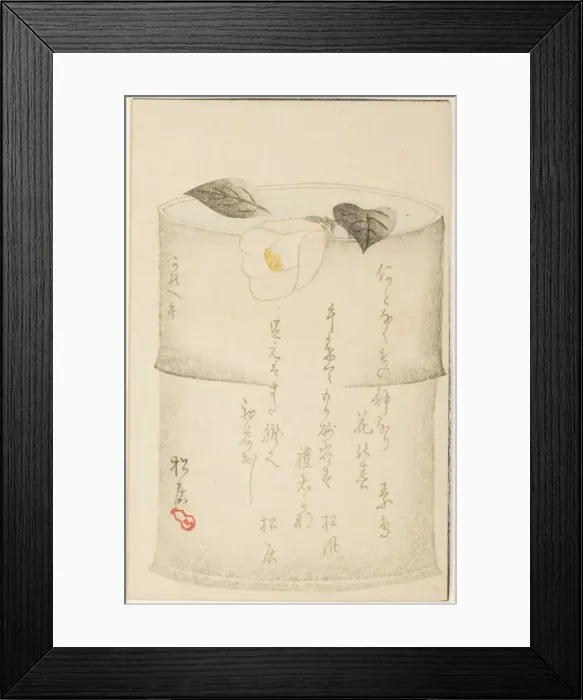 Framed Print : Camellia, 1870. Creator: Shokyo Framed Print : Camellia, 1870. Creator: Shokyo