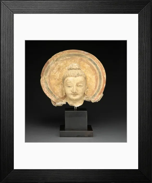 Framed Print : Head of Buddha, 3rd / 4th century. Creator: Unknown Framed Print : Head of Buddha, 3rd / 4th century. Creator: Unknown