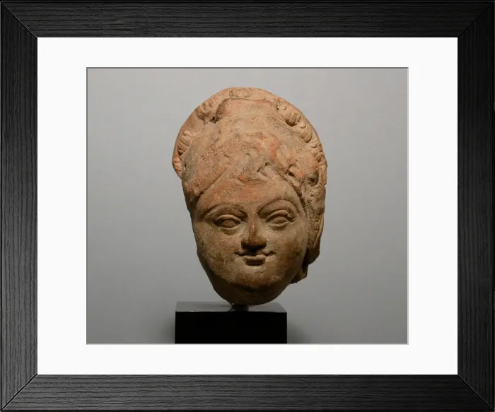 Framed Print : Female Head, 4th / 6th century. Creator: Unknown Framed Print : Female Head, 4th / 6th century. Creator: Unknown