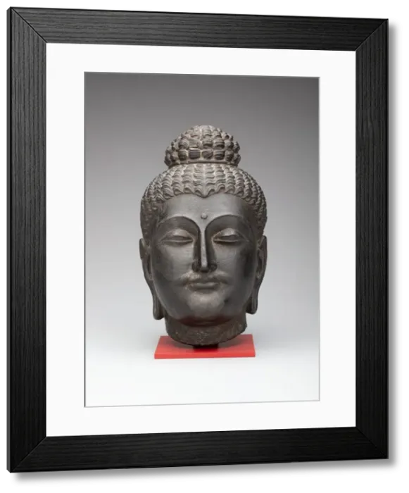Framed Print : Head of Buddha, Kushan period, 2nd / 3rd century. Creator: Unknown Framed Print : Head of Buddha, Kushan period, 2nd / 3rd century. Creator: Unknown