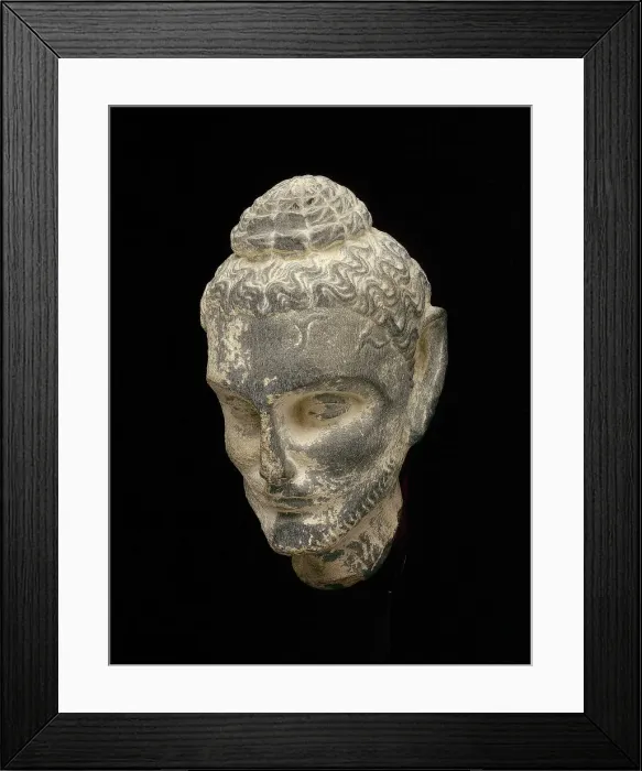 Framed Print : Head of Emaciated Siddhartha, 2nd / 3rd century. Creator: Unknown Framed Print : Head of Emaciated Siddhartha, 2nd / 3rd century. Creator: Unknown