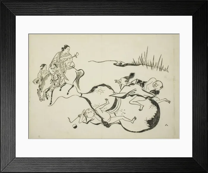 Framed Print : An Impossible Feat by Imaginary Men, no. 8 from a series of 12 prints, c. 1708 Framed Print : An Impossible Feat by Imaginary Men, no. 8 from a series of 12 prints, c. 1708