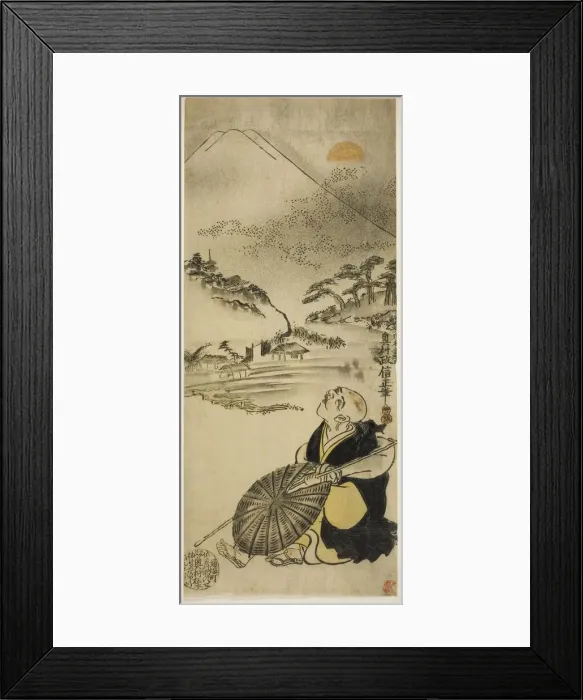 Framed Print : Saigyo Hoshi, 1730s. Creator: Okumura Masanobu Framed Print : Saigyo Hoshi, 1730s. Creator: Okumura Masanobu
