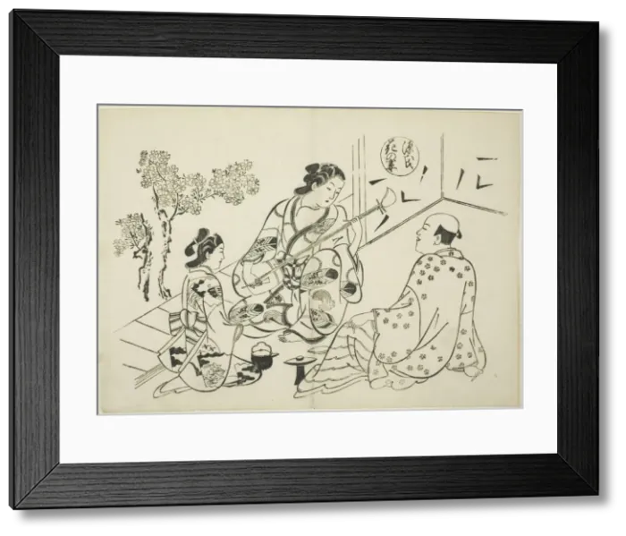 Framed Print : The Hana-no-en Chapter from The Tale of Genji'(Genji Hana-no-en) Framed Print : The Hana-no-en Chapter from The Tale of Genji'(Genji Hana-no-en)
