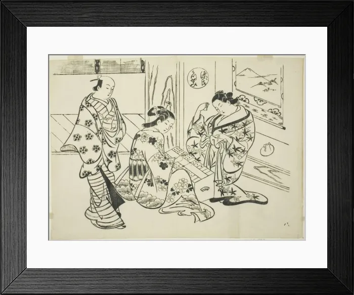 Framed Print : The Utsusemi Chapter from The Tale of Genji'(Genji Utsusemi) Framed Print : The Utsusemi Chapter from The Tale of Genji'(Genji Utsusemi)