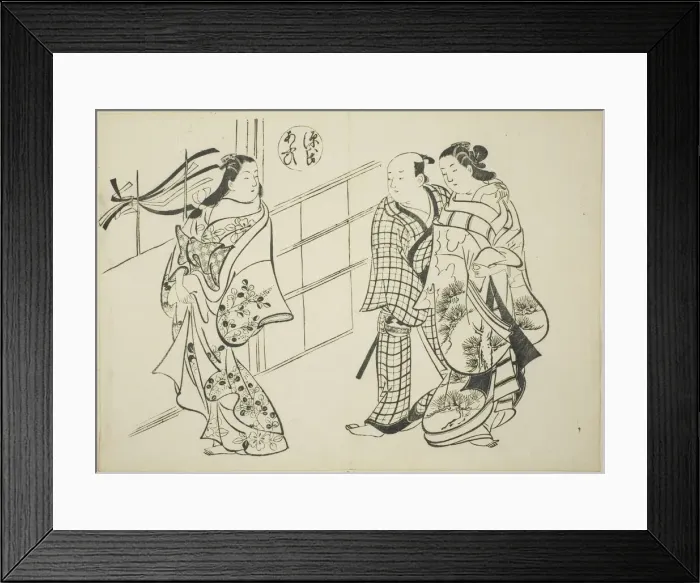 Framed Print : The Aoi Chapter from The Tale of Genji'(Genji Aoi) Framed Print : The Aoi Chapter from The Tale of Genji'(Genji Aoi)