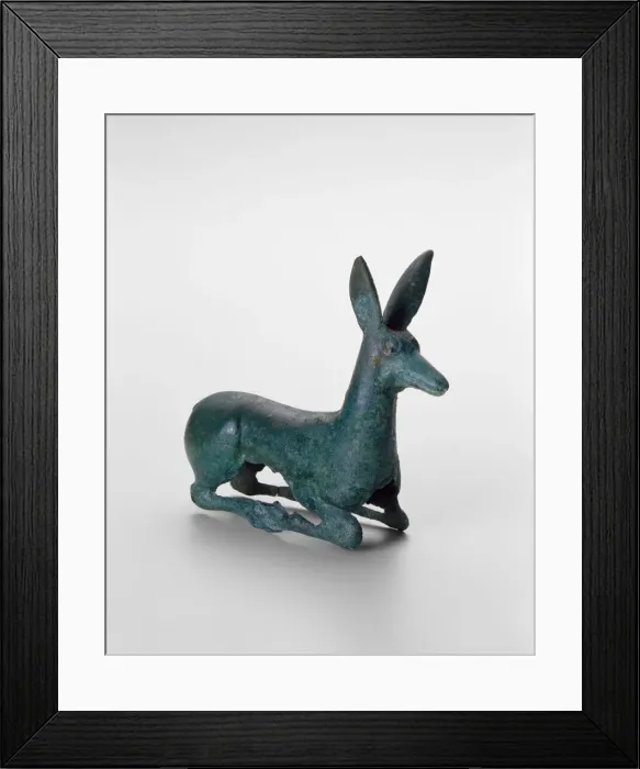 Framed Print : Ornament with Recumbent Deer, 6th / 4th century B. C Creator: Unknown Framed Print : Ornament with Recumbent Deer, 6th / 4th century B. C Creator: Unknown