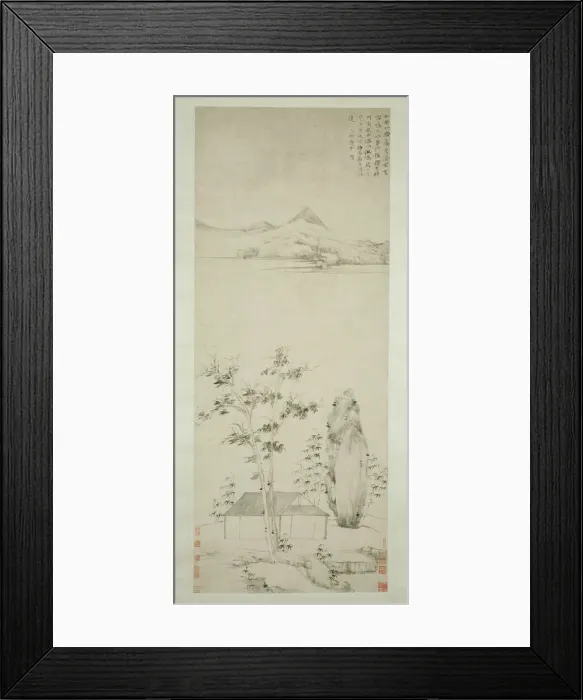 Framed Print : Poetic Thoughts in a Forest Pavilion, Early Ming dynasty (1368-1644), c. 1371 Framed Print : Poetic Thoughts in a Forest Pavilion, Early Ming dynasty (1368-1644), c. 1371