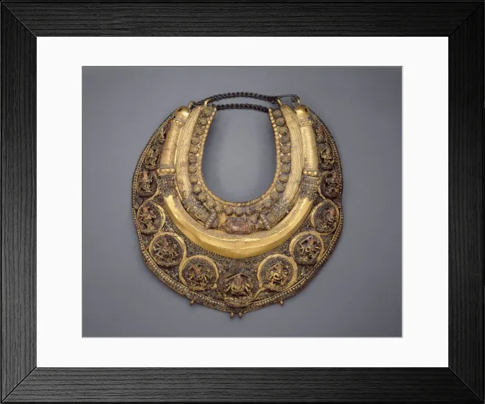 Framed Print : Necklace Inscribed with the Name of King Pratapamalladeva, About 1650. Creator: Unknown Framed Print : Necklace Inscribed with the Name of King Pratapamalladeva, About 1650. Creator: Unknown
