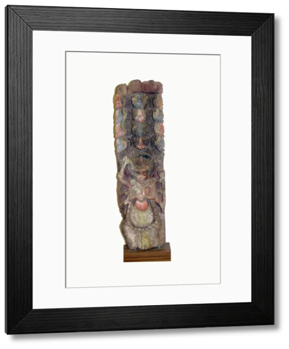 Framed Print : Temple Strut Fragment with Boar God, Varaha, 15th century. Creator: Unknown Framed Print : Temple Strut Fragment with Boar God, Varaha, 15th century. Creator: Unknown