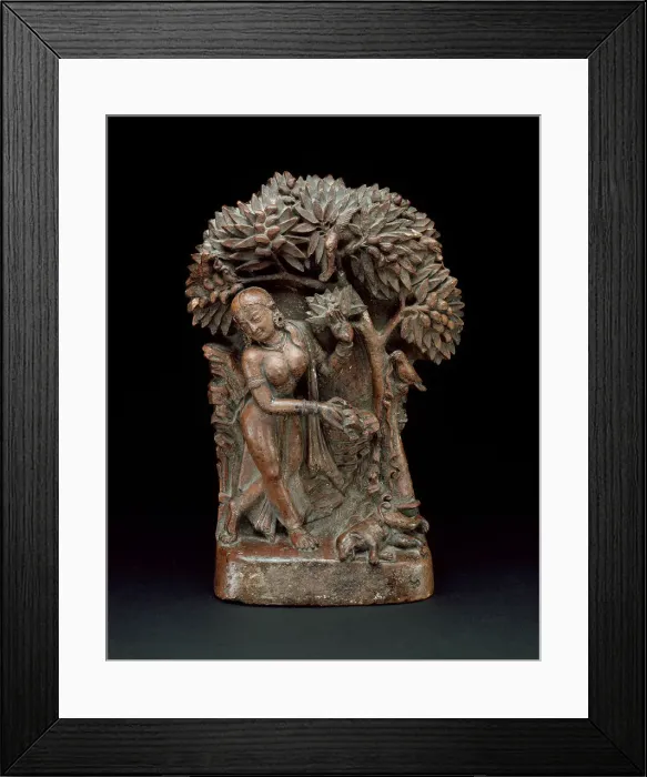 Framed Print : Mahasiddha Manibhadra Under a Mango Tree with an Evicerated Dog, 13th / 14th century Framed Print : Mahasiddha Manibhadra Under a Mango Tree with an Evicerated Dog, 13th / 14th century