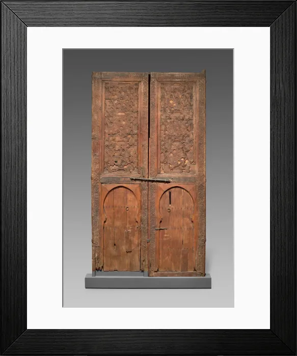 Framed Print : Pair of doors, Morocco, Marinid Dynasty, 14th century. Creator: Unknown Framed Print : Pair of doors, Morocco, Marinid Dynasty, 14th century. Creator: Unknown